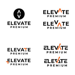 Elevate Premium Logo Design Set with Upward Arrows and Growth Concepts for Business Branding