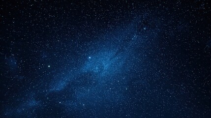 Night Sky With Stars And Galaxy