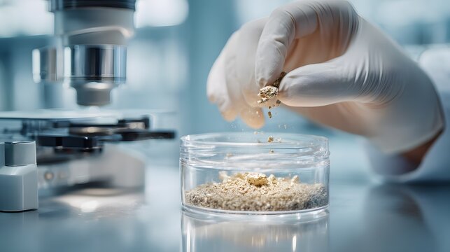 Scientific Experiment, Microscopy, Laboratory, Image, Modern Facility, Close-Up, Analyzing Samples