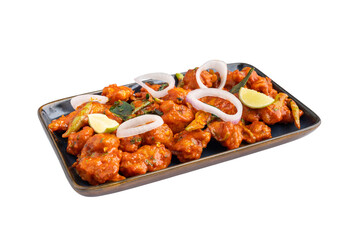 Chicken 65, authentic Hyderabadi chicken starter on a Transparent PNG Background