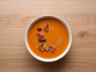 Orange Swirl. A Culinary Canvas of Textures, Colors, and Contrasting Forms.