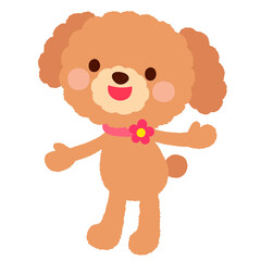 かわいいイヌのキャラクター　ポップ