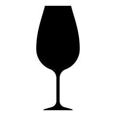 Wine glass icon isolated on white background