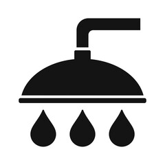 water shower flat vector icon