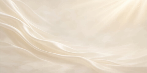 Obraz premium Elegant smooth white satin silk fabric with a soft, flowing wave pattern