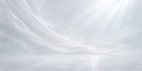 Obraz premium Soft summer clouds float on a light blue sky with a delicate silk texture and satin pattern