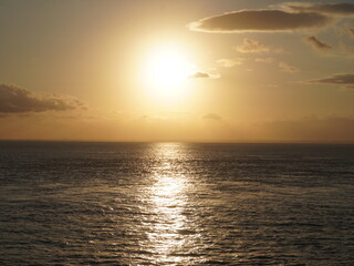 Bali Beach Waves in the Sunset
