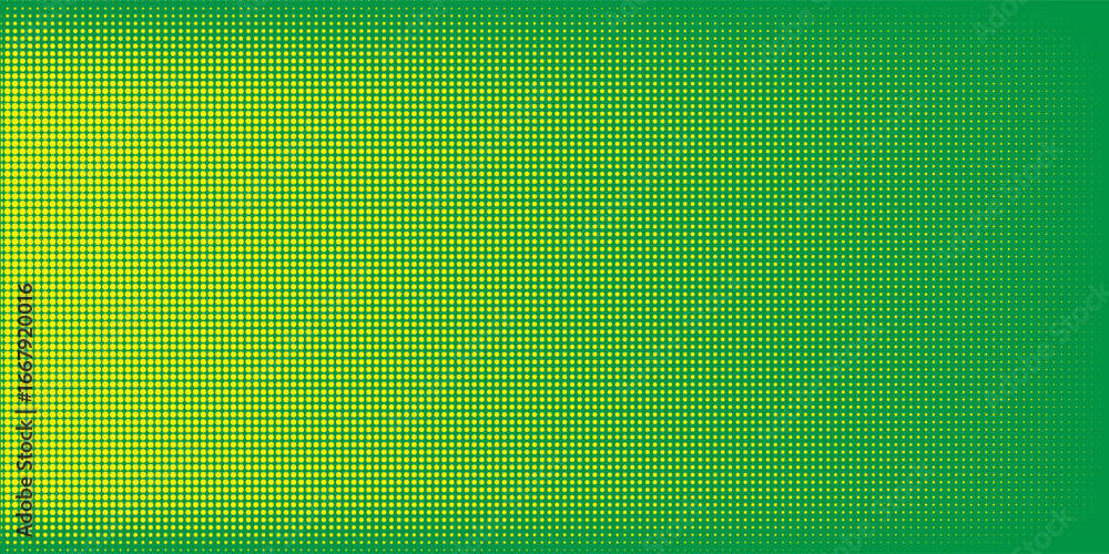 Poster dots halftone yellow green color pattern gradient texture background.