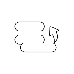 Icon a prioritize, isolated against a clean background.