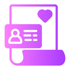 Marriage gradient icon