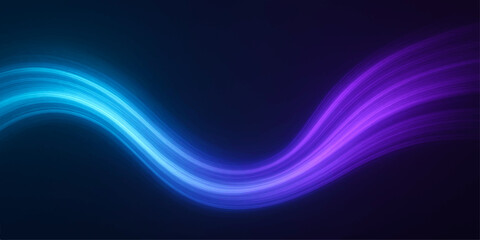 Futuristic glowing blue wave lines create a flowing energy pattern for a modern backdrop design