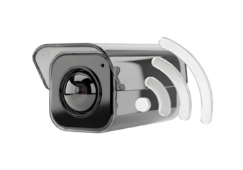 Modern Security Camera with Wireless Connectivity, Perfect for Home and Business Surveillance