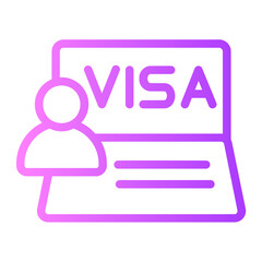 Nomad visa gradient icon