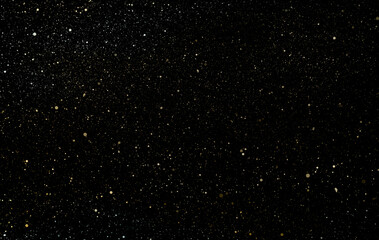 Space star shape sky night background, black starry cosmos abstract pattern dark blue science, textile cosmic galaxy astronomy decoration fantasy wallpaper landscape.