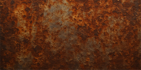 Brown grunge background with a textured pattern of old rusty metal