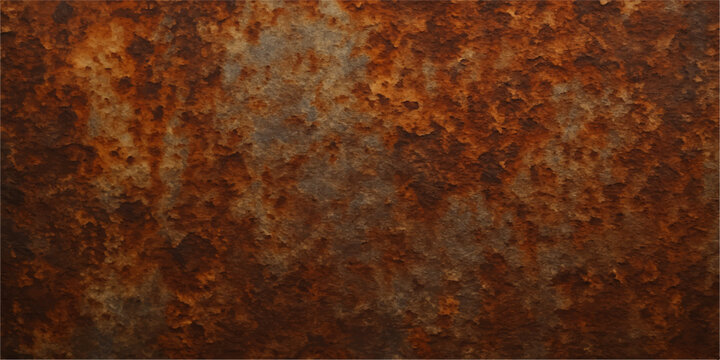 Brown grunge background with a textured pattern of old rusty metal