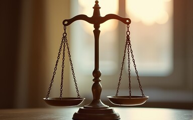 Scales of justice and The Universal Declaration of Human Rights. High quality