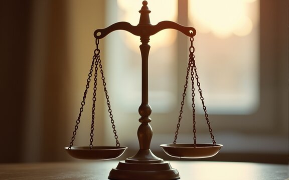 Scales of justice and The Universal Declaration of Human Rights. High quality