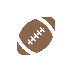 American football ball. Vector illustration.  
