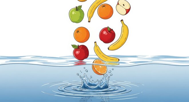 Fruit Splash: Freshness in Motion - Powered by Adobe