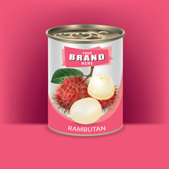 Aluminum cans for packaging sweet longan fruit