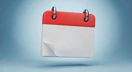 3D Desk Calendar with Number 22 - Time Management and Planning Concept - For Business and Events