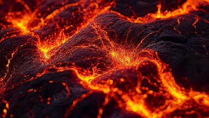 abstract molten lava