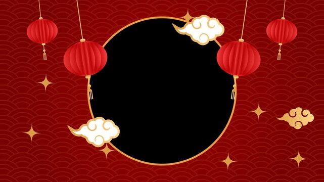 motion animation of Chinese New Year 2026 greeting video