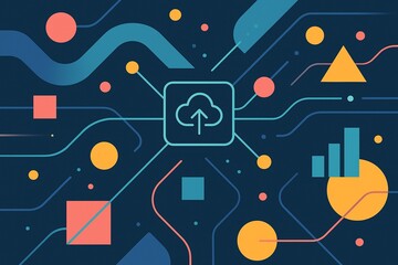 Colorful Network Connections Illustration