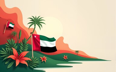 53rd UAE National day design 2 DEC. High quality