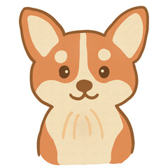 corgi, welsh corgi, pembroke corgi, cute dog, cartoon dog, puppy face, small dog, herding dog, adorable puppy, kawaii dog, dog illustration, cartoon illustration, pet portrait, dog clipart, corgi face