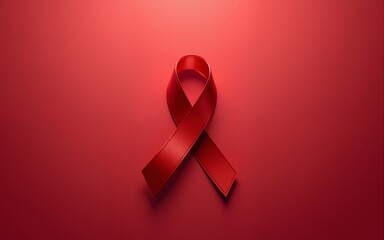 Red Ribbon for December World Aids Day, multiple myeloma Cancer Awareness month and National Red ribbon week. HIV AIDS awareness red ribbon World aids day, World cancer day concept. High quality