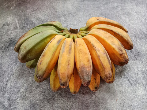 Bunch of banana on black background. Banana fruits. Banana bunch. Bananas isolated.