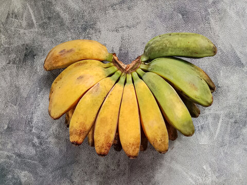 Bunch of banana on black background. Banana fruits. Banana bunch. Bananas isolated.