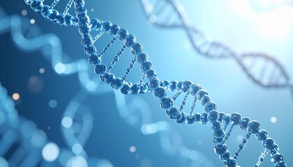 DNA Helix Structure Genetic Code Science Background.