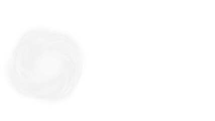 Abstract and dreamy white cloud swirl with a sense of ethereal softness transparent background