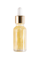 bottle of serum on isolated on transparent background