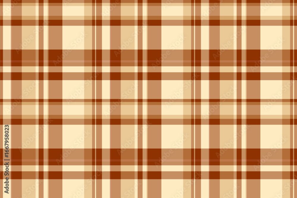 Poster warm, inviting tartan pattern in shades of brown and cream. a classic, timeless design perfect for b