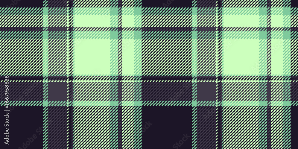 Poster detailed tartan pattern with intersecting green black lines creating a classic, textured plaid. idea