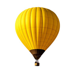 Fototapeta premium Colorful hot air balloons floating in the clear blue sky, isolated on white background