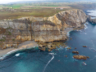 Obraz premium Acantilados de Cabo Peñas en Asturias
