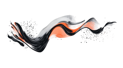 Modern powerful kinetic typography title illustrated in a modern line art with smooth strokes and balanced layout isolated on transparent background 