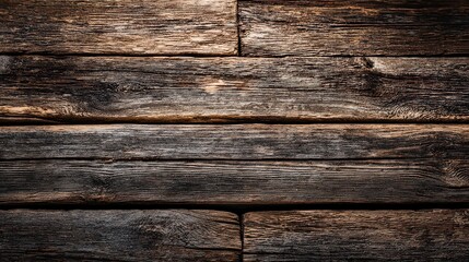 Aged Dark Brown Wooden Planks Background