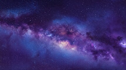 Fototapeta premium Colorful Milky Way Galaxy Night Sky Panorama