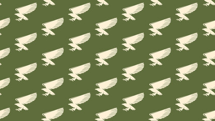 HAWK EAGLE vector pattern colourful