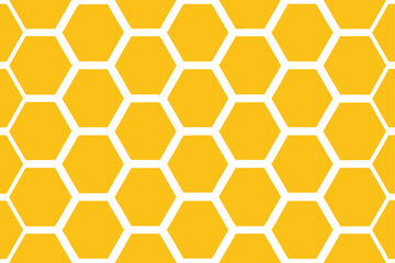 Golden honeycomb seamless pattern vector graphic for versatile design applications
