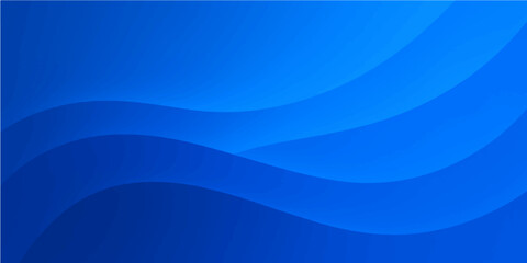 Fototapeta premium Abstract blue wave design with flowing light and curved lines on a gradient background