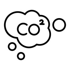 CARBON DIOXIDE EMISSION ICON
