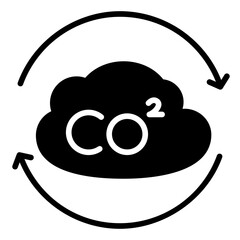 CARBON DIOXIDE EMISSION ICON
