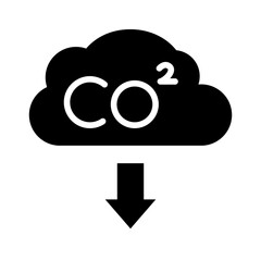 CARBON DIOXIDE EMISSION ICON
